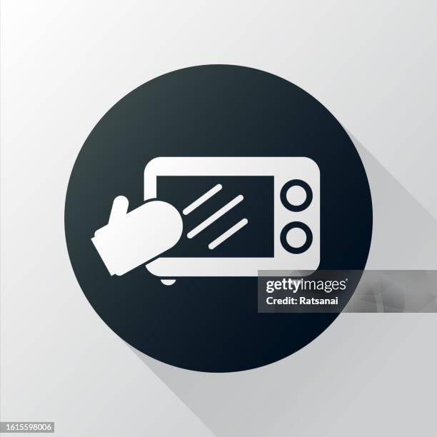 microwave oven - cooking timer stock illustrations