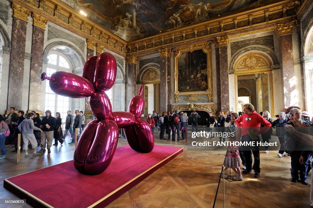 Jeff Koons Versailles Jeff Koons Exhibition At Versailles. Versailles - September 19, 2008 ...