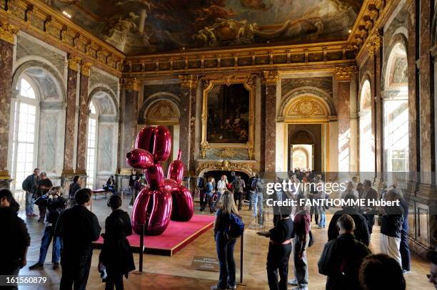 Jeff Koons Versailles Jeff Koons Balloon Dog Photos and Premium High Res Pictures - Getty Images