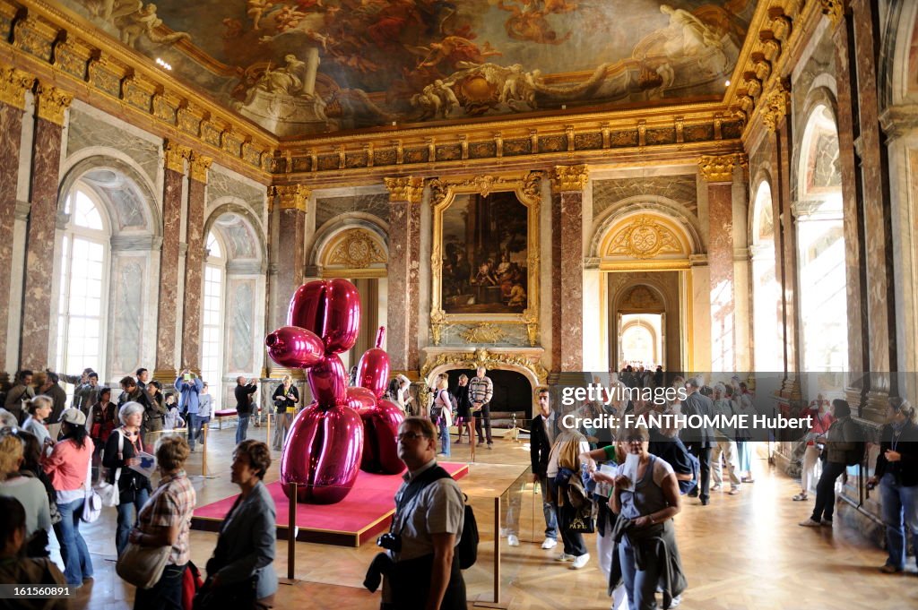 Jeff Koons Versailles Jeff Koons Exhibition At Versailles. Versailles - September 19, 2008 ...