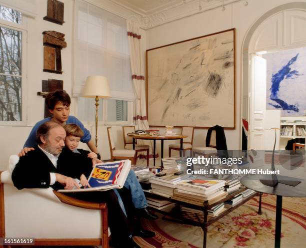 Rendezvous With Claude Berri. Claude Berri at him PARIS: in the family room or reign supreme, from right to left, sculptures Kounellis, a lamppost...