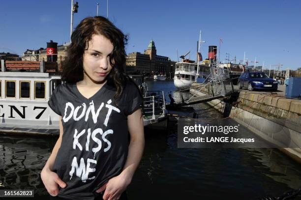 Swedish Actress Noomi Rapace In Stockholm. Noomi RAPACE interprète au cinéma Lisbeth Salander, l'héroïne de la saga 'Millenium' de Stieg Larsson....