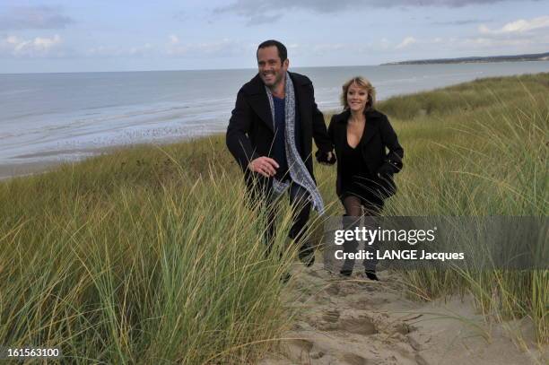 Christian Vadim And His Companion Julia Livage On Weekend In Touquet. Le Touquet, 18 octobre 2009 : Christian VADIM et sa compagne Julia LIVAGE,...