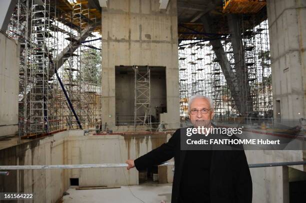 The Construction Site Of The New Museum Of Louis Vuitton Lvmh Foundation At The Jardin D'Acclimatation In Paris. Paris, Tuesday, June 7, 2011: The...