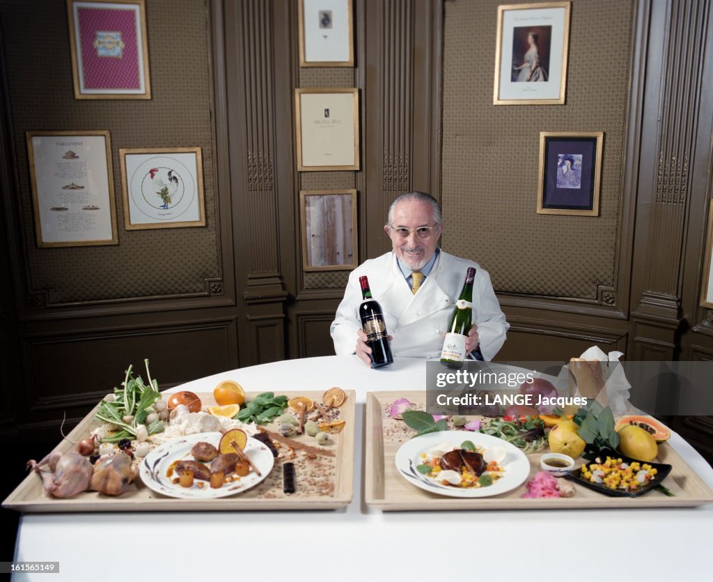 Alain Senderens, Head Of Restaurant Lucas Carton Place De La Madeleine In Paris