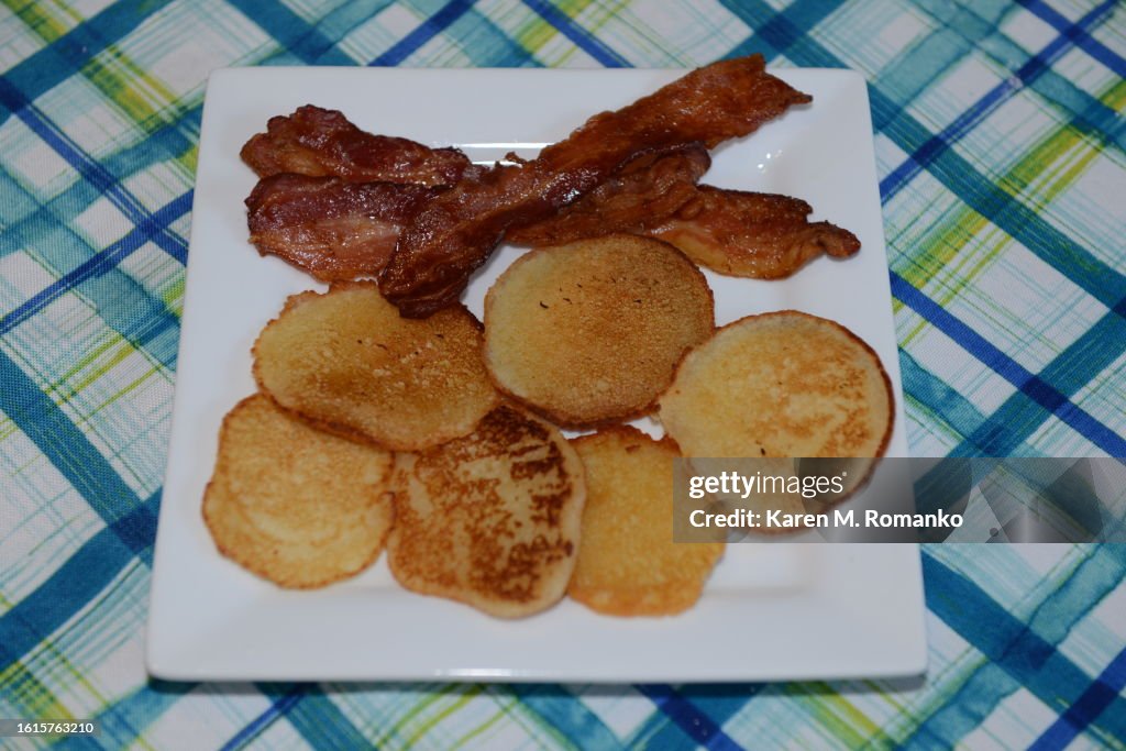 Potato Pancakes & Bacon