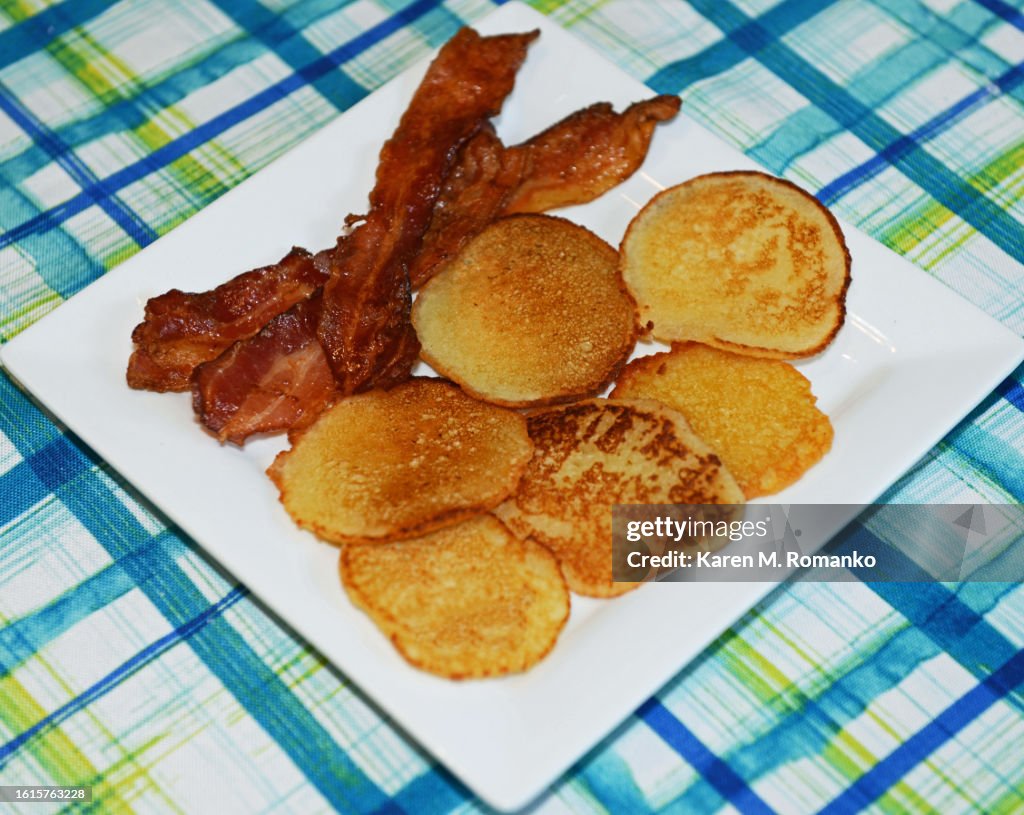 Potato Pancakes & Bacon