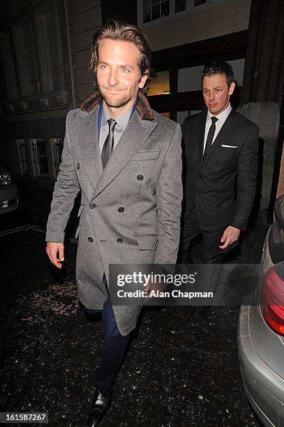 Bradley Cooper sighting at the Elle Style Awards on February 11, 2013 in London, England.