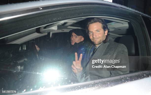 Bradley Cooper sighting at the Elle Style Awards on February 11, 2013 in London, England.