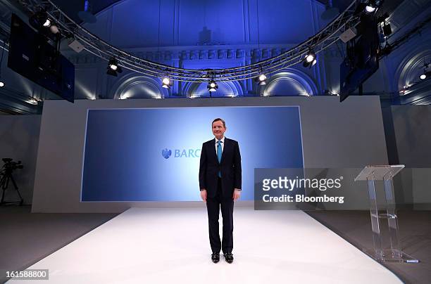 Antony Jenkins, chief executive officer of Barclays Plc, poses for a photograph following the company's Strategic Review at a news conference in...