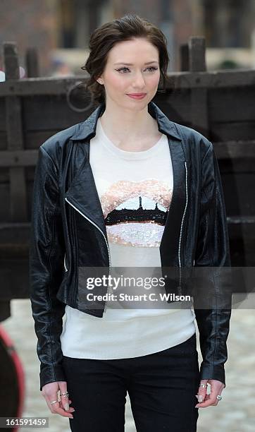 Eleanor Tomlinson attends a photocall for 'Jack The Giant Slayer' at Hampton Court Palace on February 12, 2013 in London, England.