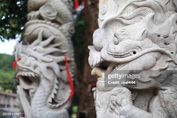 piedra de dragón chino - dragon pekin fotografías e imágenes de stock
