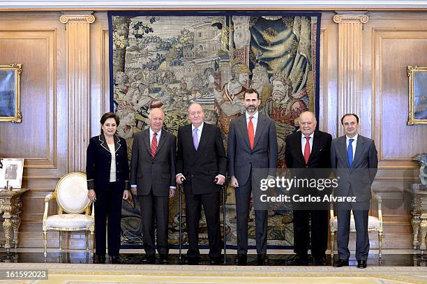 Patricia Espinosa Cantellano, former Chilean President Ricardo Lagos, King Juan Carlos of Spain, Prince Felipe of Spain, Enrique Iglesias and Jesus...
