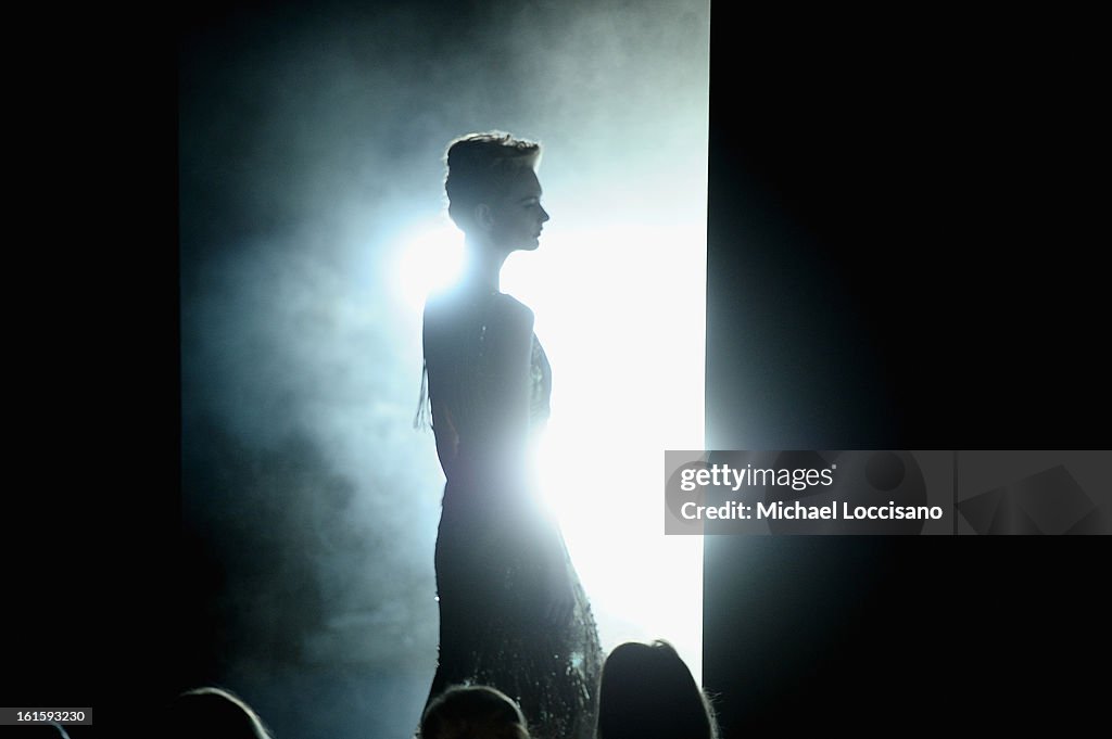 Badgley Mischka - Front Row - Fall 2013 Mercedes-Benz Fashion Week