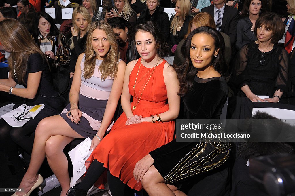 Badgley Mischka - Front Row - Fall 2013 Mercedes-Benz Fashion Week