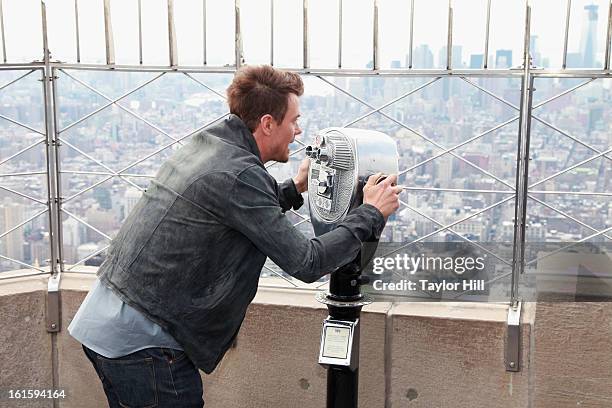 Actor Josh Duhamel visits The Empire State Building on February 12, 2013 in New York City.