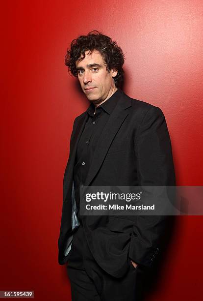 Stephen Mangan poses in the portrait studio at the Pre-Bafta party hosted by EE and Esquire ahead of the 2013 EE British Academy Film Awards at The...