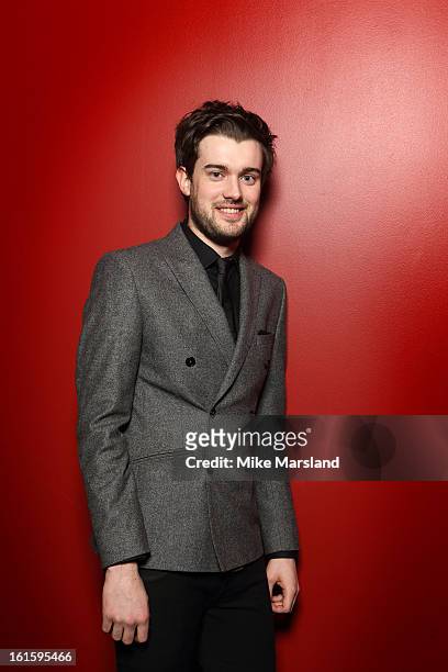 Jack Whitehall poses in the portrait studio at the Pre-Bafta party hosted by EE and Esquire ahead of the 2013 EE British Academy Film Awards>> at The...
