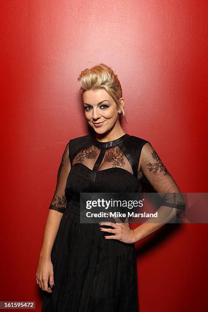 Sheridan Smith poses in the portrait studio at the Pre-Bafta party hosted by EE and Esquire ahead of the 2013 EE British Academy Film Awards at The...