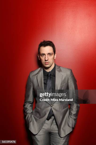Ralf Little poses in the portrait studio at the Pre-Bafta party hosted by EE and Esquire ahead of the 2013 EE British Academy Film Awards>> at The...