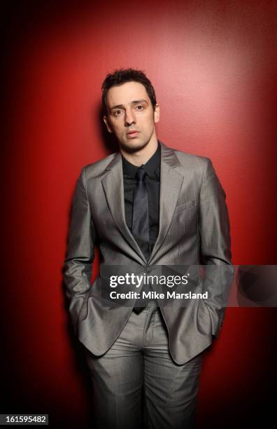 Ralf Little poses in the portrait studio at the Pre-Bafta party hosted by EE and Esquire ahead of the 2013 EE British Academy Film Awards>> at The...