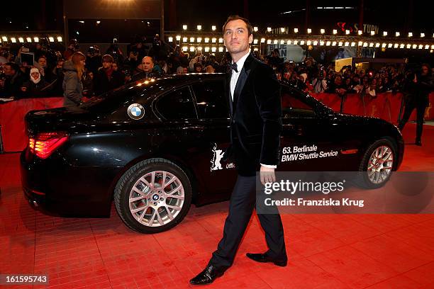 Jude Law attends 'Side Effects' Premiere - BMW at the 63rd Berlinale International Film Festival at Berlinale Palast on February 12, 2013 in Berlin,...