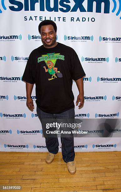 Actor Craig Robinson visits SiriusXM Studios on February 12, 2013 in New York City.