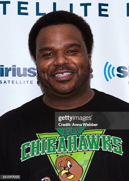 Actor Craig Robinson visits SiriusXM Studios on February 12, 2013 in New York City.