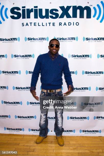 Boxer Adrien Broner visits SiriusXM Studios on February 12, 2013 in New York City.