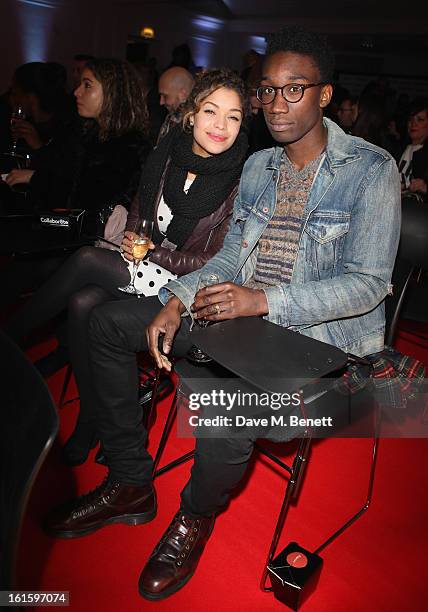 Antonia Thomas and Nathan Stewart attends the Collabor8te Connected by NOKIA Premiere at Regent Street Cinema on February 12, 2013 in London, England.