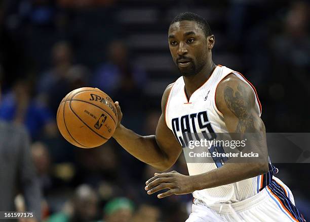 Ben Gordon of the Charlotte Bobcats during their game at Time Warner Cable Arena on February 11, 2013 in Charlotte, North Carolina. NOTE TO USER:...