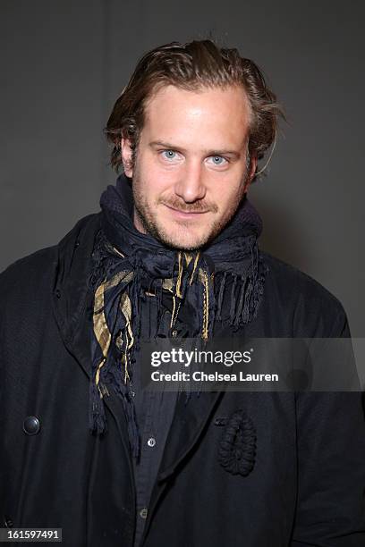 Designer Robert Geller attends the Siki Im fall 2013 fashion show during Mercedes-Benz Fashion Week at Cafe Rouge on February 12, 2013 in New York...