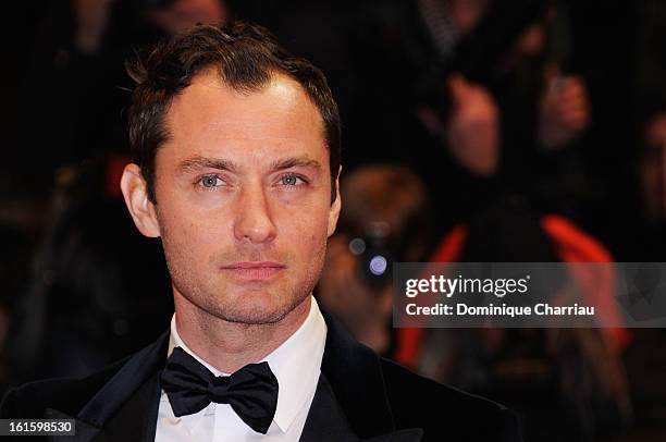 Jude Law attends the 'Side Effects' Premiere during the 63rd Berlinale International Film Festival at Berlinale Palast on February 12, 2013 in...