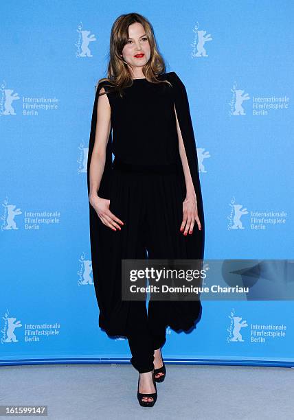 Actress Sylvia Hoeks attends the 'The Best Offer' Photocall during the 63rd Berlinale International Film Festival at the Grand Hyatt Hotel on...