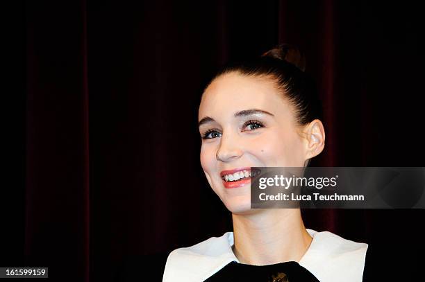 Actress Rooney Mara attends the 'Side Effects' Premiere during the 63rd Berlinale International Film Festival at Berlinale Palast on February 12,...