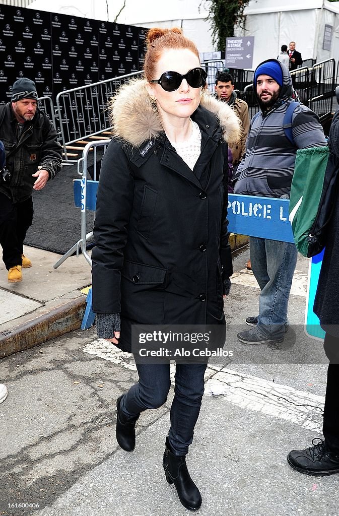 Celebrity Sightings In New York City - February 12, 2013