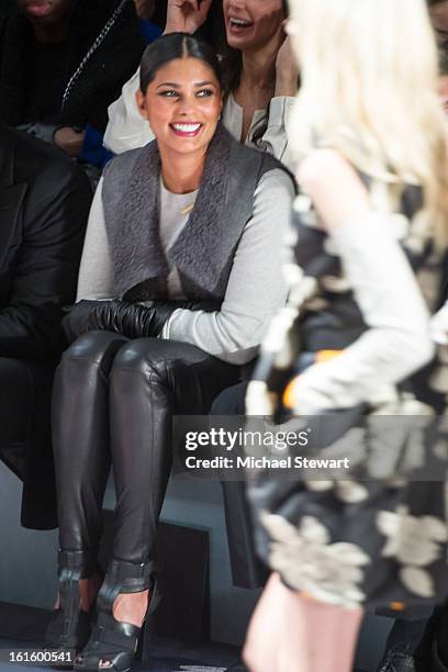 Designer Rachel Roy attends Vera Wang during fall 2013 Mercedes-Benz Fashion Week at The Stage at Lincoln Center on February 12, 2013 in New York...