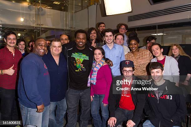 Actor Craig Robinson attends SiriusXM's "Unmasked" special in the SiriusXM studios on February 12, 2013 in New York City.