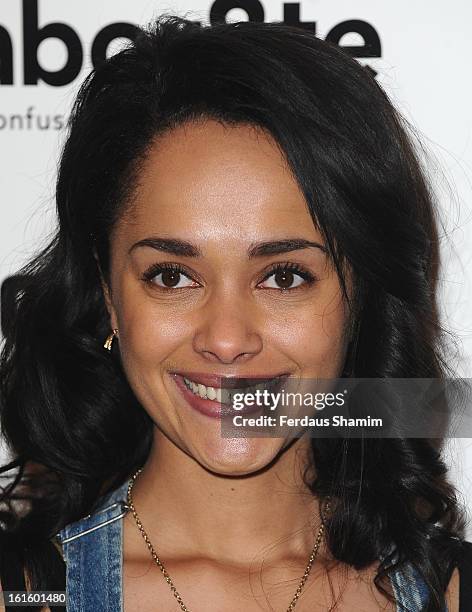 Karla Crome attends the premiere of Rankin's Collabor8te connected by NOKIA at Regent Street Cinema on February 12, 2013 in London, England.