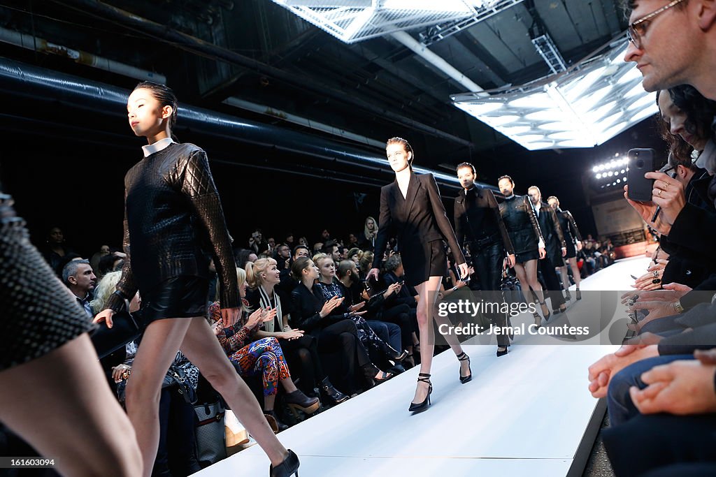 Diesel Black Gold - Front Row - Fall 2013 Mercedes-Benz Fashion Week