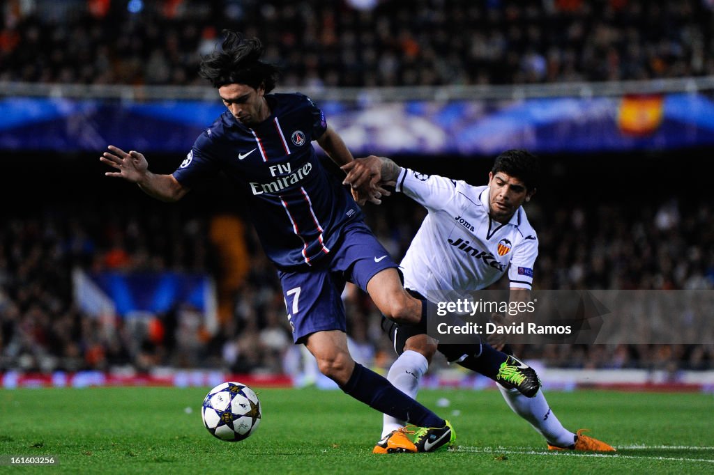 Valencia v Paris St Germain - UEFA Champions League Round of 16