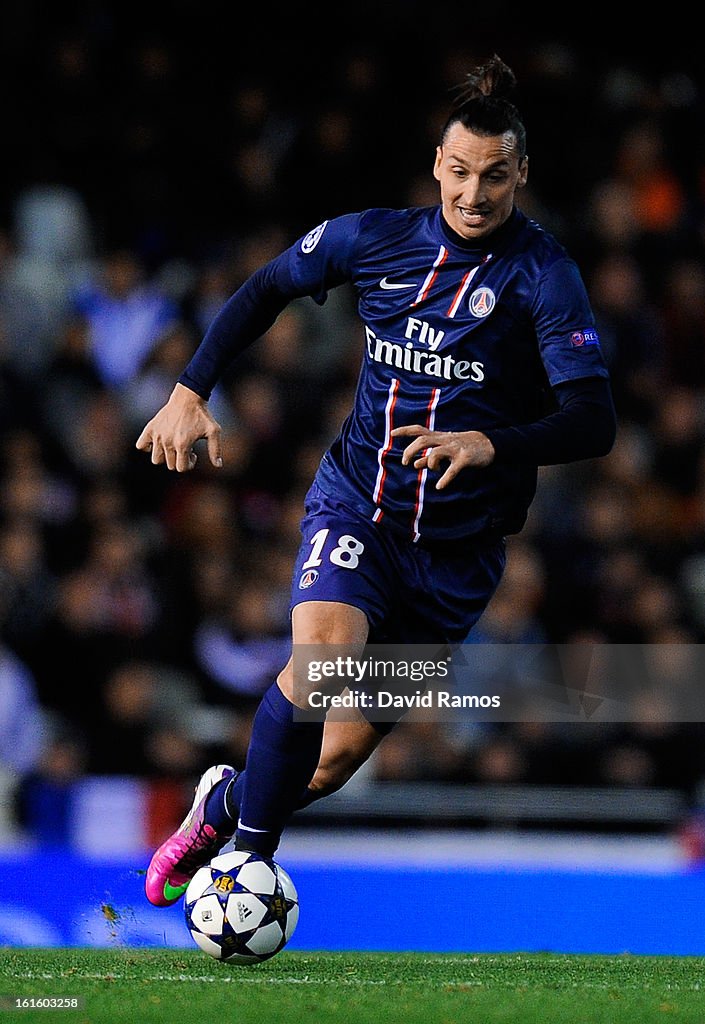 Valencia v Paris St Germain - UEFA Champions League Round of 16