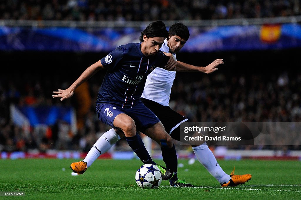 Valencia v Paris St Germain - UEFA Champions League Round of 16