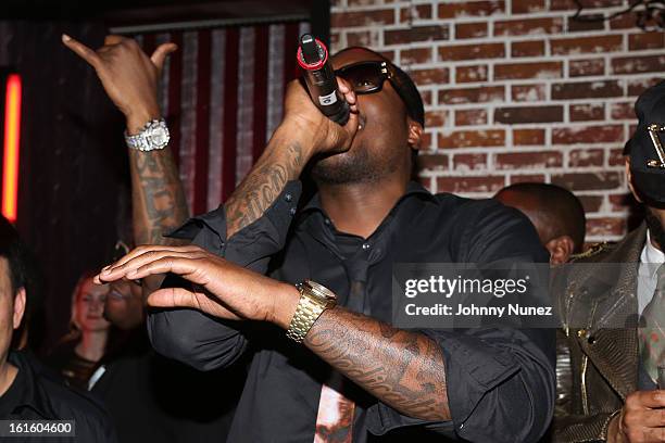 Meek Mill attend House Of Hype Monster Grammy Party at House Of Hype on February 10, 2013 in Los Angeles, California.