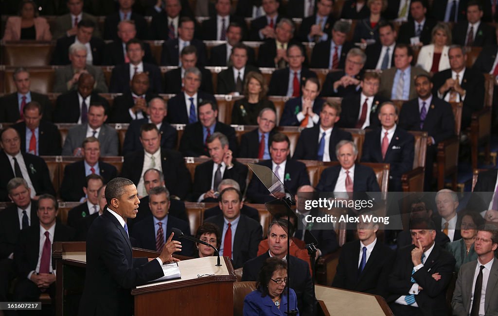 President Obama Delivers State Of The Union Address