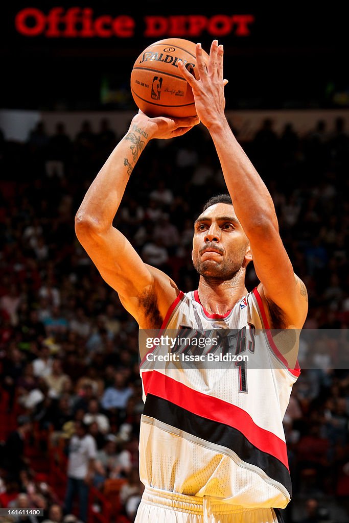 Portland Trail Blazers v Miami Heat