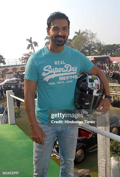 Indian Film actor John Ambrahm during Third Cartier Travel With Style Concours D’Elegance Vintage car show at 2013 Taj Lands End on February 10, 2013...