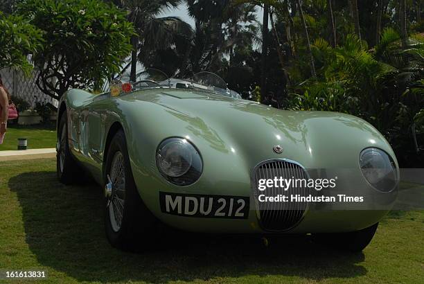 Jaguar Type-C Vintage car taking part in Third Cartier Travel With Style Concours D’Elegance Vintage car show at 2013 Taj Lands End on February 10,...