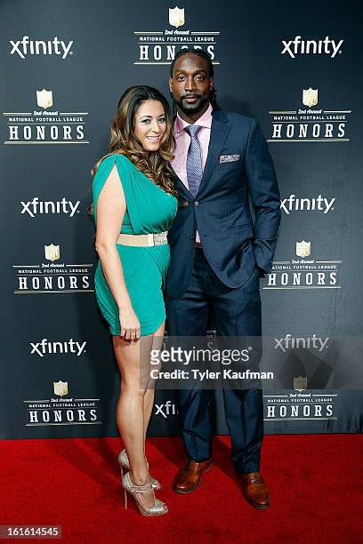Jackie Tillman and NFL player Charles Tillman attends the 2nd Annual NFL Honors at the Mahalia Jackson Theater on February 2, 2013 in New Orleans,...