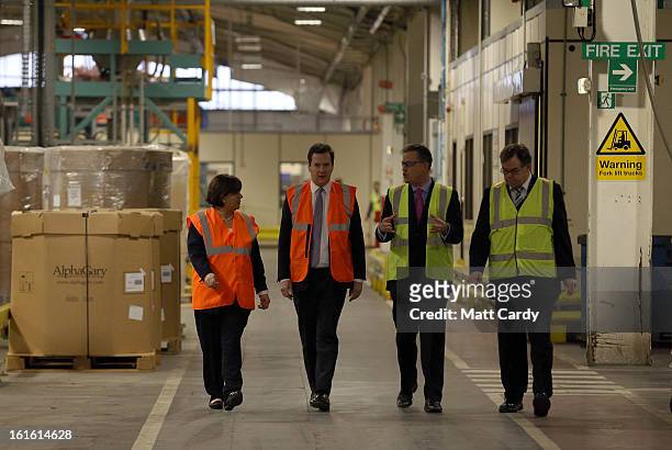 Maria Hutchings accompanies Chancellor George Osborne as he takes a visit to the Prysmian Group factory and speaks to factory manager Steve Price and...